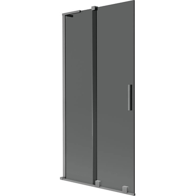 Mexen Velar L параван за вана с 2 крила, плъзгащ се 95 x 150 см, графит, gun metal - 896-095-003-41-95 (896-095-003-41-95)