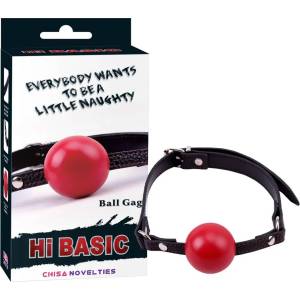  Топка за уста в огнено червен цвят - Red Ball Gag (CHISA00047)