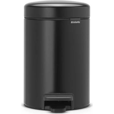 Brabantia Кош за смет с педал Brabantia NewIcon 3L, Matt Black (649001)