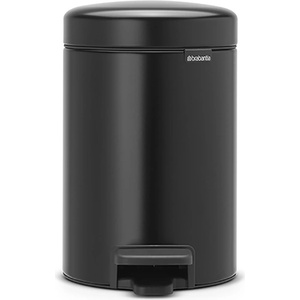 Brabantia Кош за смет с педал Brabantia NewIcon 3L, Matt Black (649001)