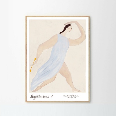 The Poster Club Plagát Blue Lady by Stine Belden Røed 50x70cm