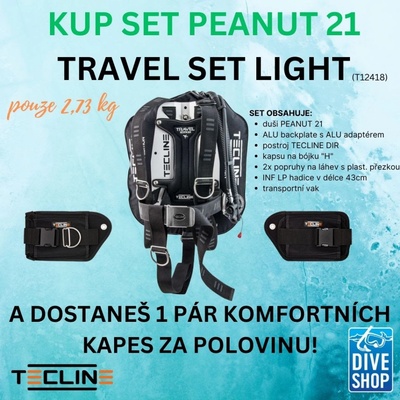 Tecline PEANUT 21 - TRAVEL SET LIGHT s kapsami – Zboží Dáma