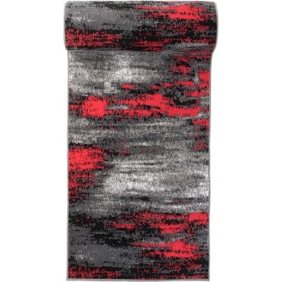 Nej-koberce Maya Z905E ESM černý / červený / šedý metráž 80 cm