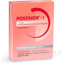 Postinor-1 1,5 mg orodispergovateľná tableta tbl.oro. 1 x 1,5 mg