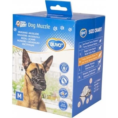 DUVO+ Plastový náhubok Husky Dalmation Pointer Pit bull Terrier