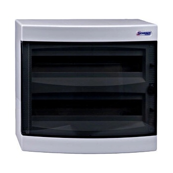 Schrack Табло апартаментно за открит монтаж 36 модула, 2 реда, прозрачна врата - Schrack (BK080106)