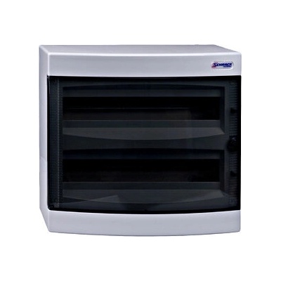 Schrack Табло апартаментно за открит монтаж 36 модула, 2 реда, прозрачна врата - Schrack (BK080106)