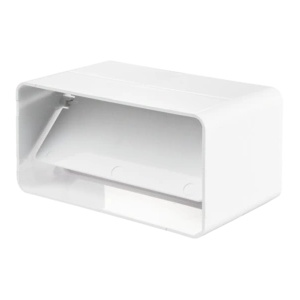 VENTS КОНЕКТОР С КЛАПА ЗА ПЛОСЪК ВЪЗДУХОВОД 9191 90х220 ПВЦ (9191)