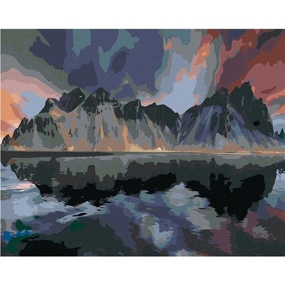 zuty Malování Podle Čísel Hora Vestrahorn Na Islandu 40 x 50 Cm Plátno