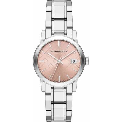 Дамски часовник Burberry The City BU9124, INOX, Сребрист / Розов (BU9124)