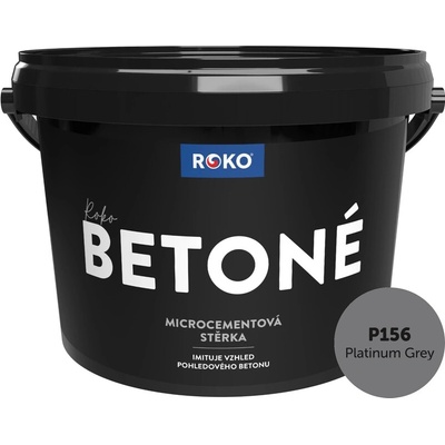 Rokospol Roko Betoné dekorativní stěrka P156 Platinum Grey 7 kg