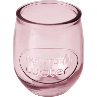 Ego Dekor Ružový pohár z recyklovaného skla Water 400 ml