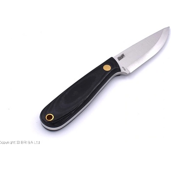 Brisa Necker 70- micarta 12C27 Scandi Sheath Necker 70 Leather BRS