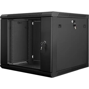 Lanberg rack cabinet 19 wall-mount 9U / 600x600 for self-assembly (flat pack), black (WF01-6609-10B)