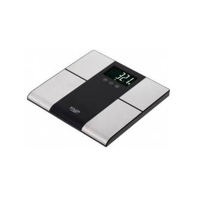 Adler Bathroom scale with analyzer AD 8165 Maximum weight (capacity) 225 kg, Accuracy 100 g, Body Mass Index (BMI) measuring, Stainless Steel/black