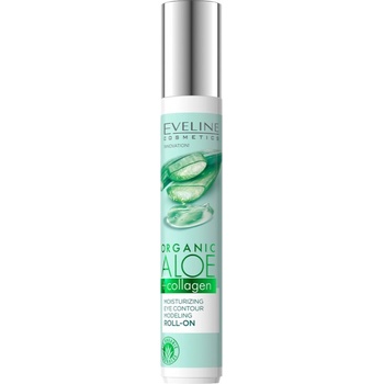 Eveline Cosmetics Organic Aloe+Collagen рол-он за очния контур с хидратиращ ефект 15ml