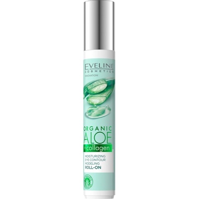 Eveline Cosmetics Organic Aloe+Collagen рол-он за очния контур с хидратиращ ефект 15ml