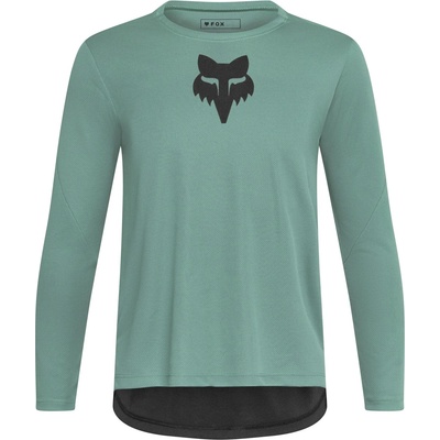 FOX Racing Детска фланелка с дълъг ръкав за колоездене FOX Racing Kid's Ranger L/S Jersey Fox Head Cycling jersey - Pine - размер M (756-0238-0312)
