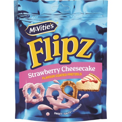 Flipz praclíky s príchuťou jahodového cheesecaku 70 g