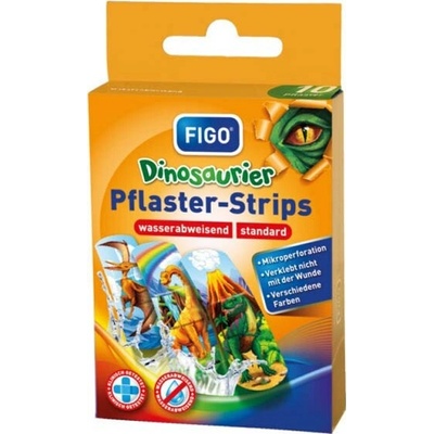 FIGO Vodeodolné detské náplasti - Dinosaury (10 ks)