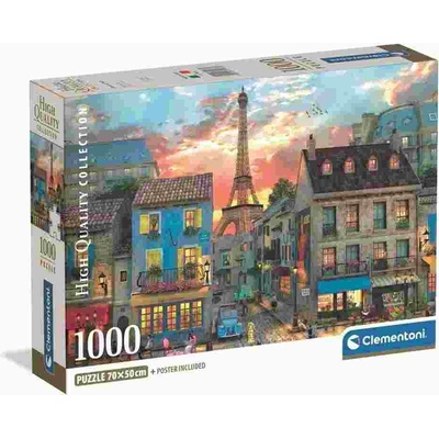 Clementoni - Puzzle Streets of Paris - 1 000 piese