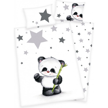Herding povlečení Panda bílé 135 x 100 , 40 x 60 cm