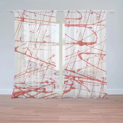 Sablio Záclony Krvavé škvrny: 2ks 150x250cm