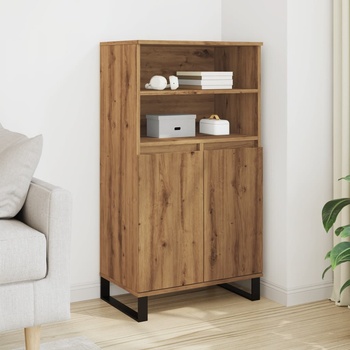 vidaXL Highboard Artisan Дъб 60x36x110 cm Инженерна дървесина (857461)