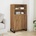 vidaXL Highboard Artisan Дъб 60x36x110 cm Инженерна дървесина (857461)