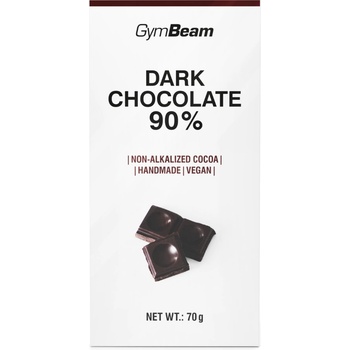 GymBeam 90% черен шоколад 70 g