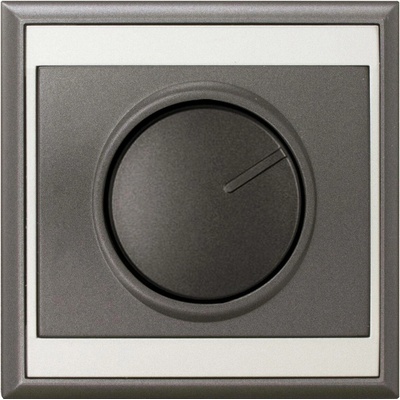 Lune Stmívač otočný antracitový, 80 × 80 × 25 mm, 60 – 400 W 5001114701951