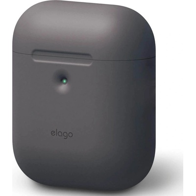 elago Защитен калъф Elago Airpods Silicone Case, за Apple Airpods 2, силиконов, тъмносив (EAP2SC-DGY / 40957)