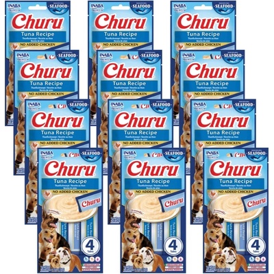 INABA Dog Churu Fish Based Tuna Recipe 4 x 14 g krémové maškrty s tuniakom pre psov