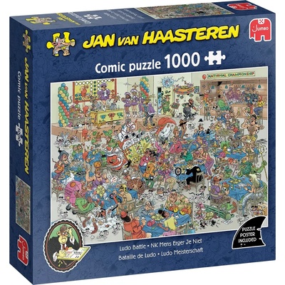 Jumbo - Puzzle Jan Van Haasteren: Ludo Battle - 1 000 piese