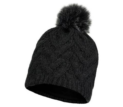 Buff knitted Hat Caryn Graphite