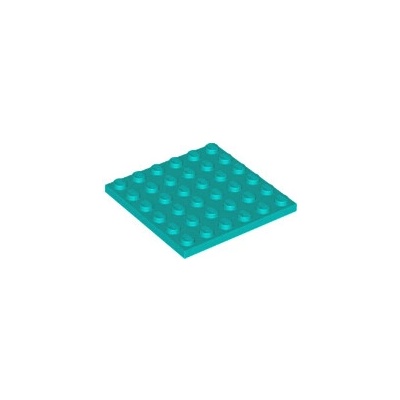 3958 Dark Turquoise Plate 6 x 6