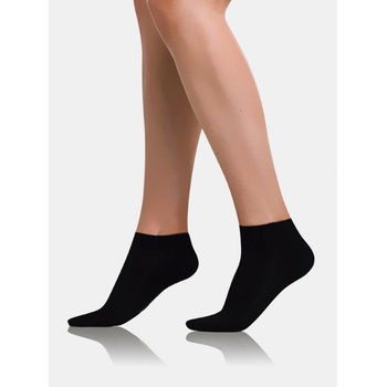 Bellinda Черни дамски чорапи с декоративни елементи Bellinda BAMBUS AIR LADIES IN-SHOES SOCKS Bellinda | Cheren | ЖЕНИ | 35-38