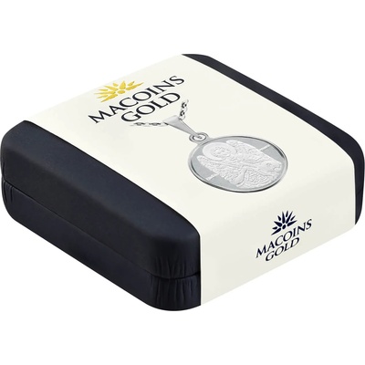 Macoins gold Сребърен медальон Архангел Михаил