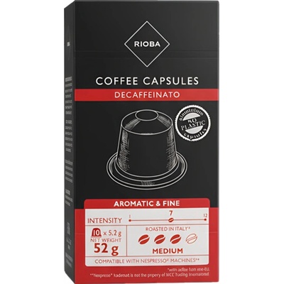 Rioba Espresso Decaffeinato kávové kapsle 10 ks