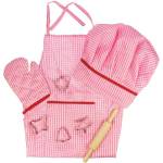 Bigjigs Toys Детски готварски комплект Bigjigs - За обличане, розов (BJ609) - baby