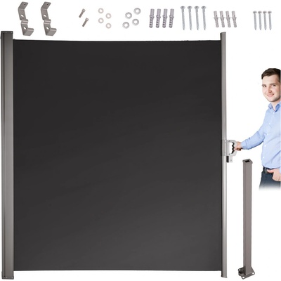 Creative Corner Markýza na boční terasu LUARO se stahovací zástěnou 160 x 300 cm