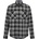 OFF WHITE Риза с дълъг ръкав OFF WHITE Men's Check Plaid Cotton Long Sleeve Shirt - Black Grey