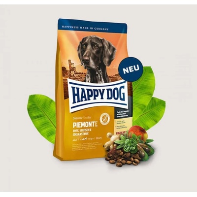 Happy Dog Sensible Piemont - с патешко, морска риба и благороден кестен 4kg