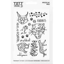 Vodeodolné dočasné tetovačky Divoké mačky TATTonMe mix