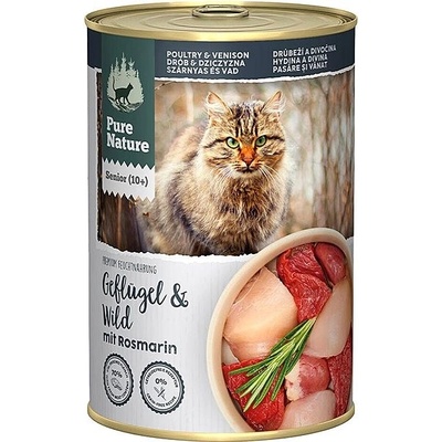 Pure Nature Cat Senior Hydinová a Zverina 400 g
