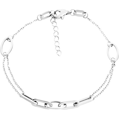 Gemmax Jewelry Elegantní náramek z bílého zlata ve stylu Fancy GLBWN-20-02510