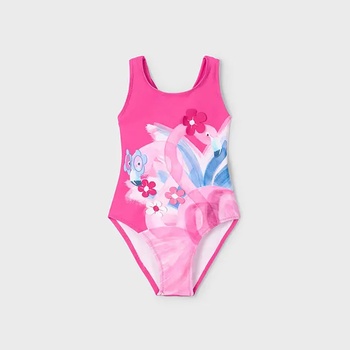 MAYORAL Цял бански фламинги в цикламен цвят за мини момиче Майорал