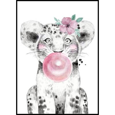Jen tak z lásky Plakát Lvíček Rozměr plakátu: 30 x 40 cm, Varianta lvíčka: Lvíček s bublinou