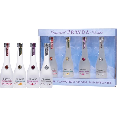 Pravda Vodka Set 37,5% 4 x 0,05 l (set)