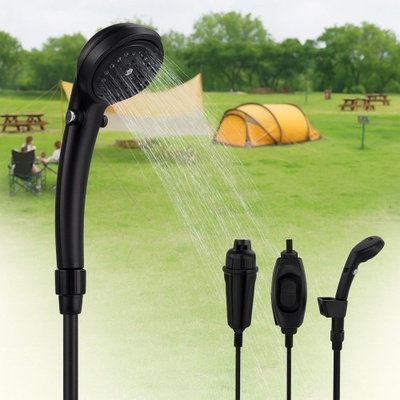 Trizand Портативен душ за къмпинг trizand 8877, 12v запалка, 60w, макс. 9 л/мин дебит (8877)